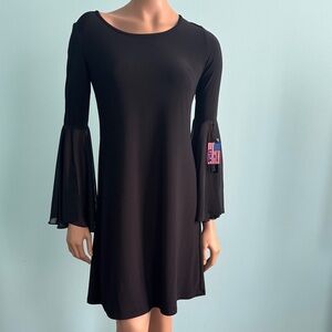 NWT! R & M Richards Black Long Sleeve Dress women’s size 6